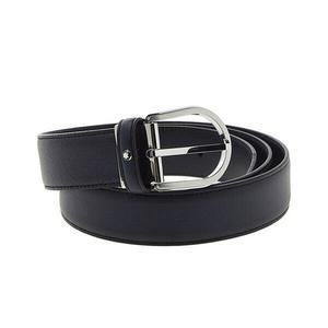 몽블랑 (무료각인) 몽블랑 벨트 정장 단면 네이비35mm 123888