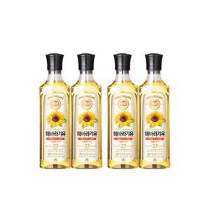 사조해표 해바라기유 500ml 4병
