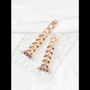 애플 워치용 럭셔리 골드 워치 밴드 여성용 스테인리스 스틸 팔찌 iWatch Ultra 40mm 42mm 49mm 스트랩 44m
