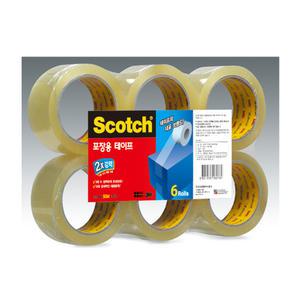 3M OPP 박스 테이프 3615-6 포장용 투명 반투명 택배 강력 유리 PVC 테이프