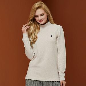 [하프클럽/USPA]USPA 화이트라벨 여성 코튼 프렌치립 모크넥(베이지)_HWP19-KT403BG