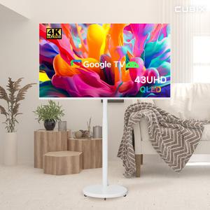 무빙큐빅스 4K UHD QLED 43인치 화이트에디션 삼탠바이미 X1시리즈 스마트 TV 삼텐바이미 중소바이미 스탠바이미