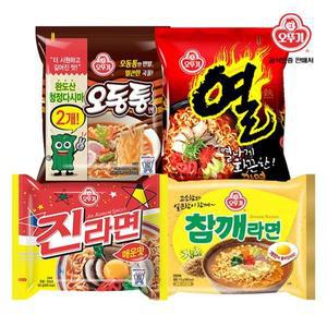 [오뚜기] 열라면5개입+참깨라면4개입+진라면5개입+오동통면5개입..[34693579]