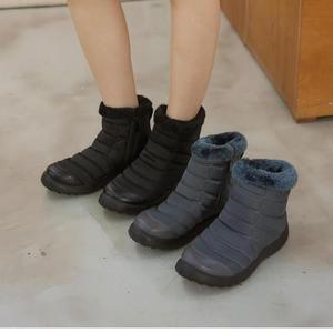 패딩운동화 겨울작업화 통굽 따뜻한신발 여성 털부츠