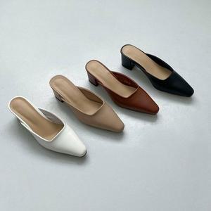 [오노마] ONM 여성 미들굽 슬리퍼 무지 구두 4.5cm 직장인 슈즈