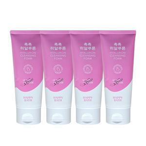 해피바스 촉촉 히알루론 클렌징 폼 200g x4개