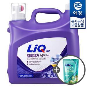 [비밀특가] 리큐 얼룩제거 올인원 세탁세제 6L x1개 (+세제300ml 증정)