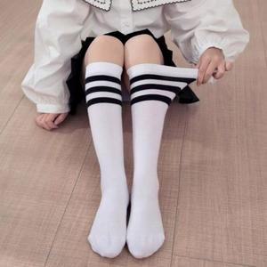 K1 가로 종아리 세줄 아동 어린이 니삭스 장목 양말 유아 아이 아동 어린이 양말 여름 초등학생 발목 야이
