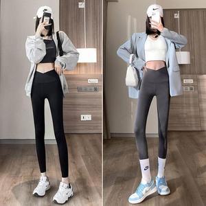 [BZFJ2I5L_51IB]여성 밴딩 심리스컷팅 마감 9부 레깅스
