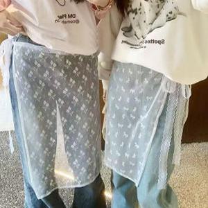 [4가지 패턴] 시스루 레이어드 랩 스커트