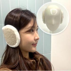 귀마개 귀도리 뽀글이 베이지 방한 겨울 왕