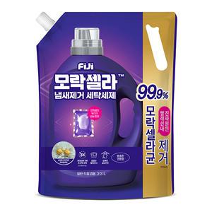 피지 모락셀라 냄새제거 액체세제 일반드럼 겸용 코튼향 리필 2.3L, 1개