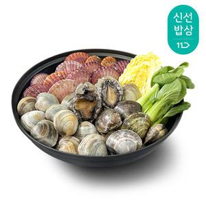 [품질보장] 더신선 알찬구성 전복모듬조개 5종세트 2kg 내외 / 구이 찜 해물탕 캠핑용