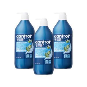 댄트롤 쿨링 멘톨 탄산수 샴푸 820ml x 3개