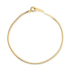 갤러리아 [비앤비골드] 18K 글로시 1.4mm 스네이크 뱀줄 체인 팔찌 IRB40646