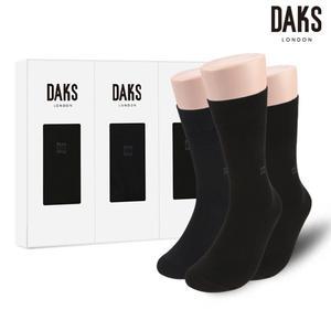 양말 신사 3족 선물세트 면스판 장목 무지 20833
