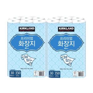 커클랜드 프리미엄 화장지 40m (30롤) 2개