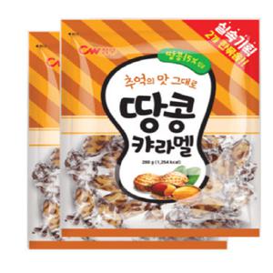 청우 땅콩캬라멜 280g 2번들