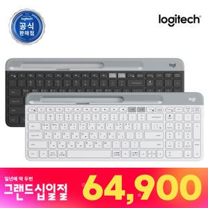 로지텍 코리아 K580 슬림 블루투스 무선 키보드 화이트