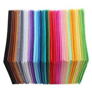글리터펠트지 부직포 원단 공예 펠트 시트 패치워크 바느질 인형 10x10cm 40개