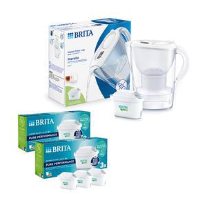 브리타 정수기 마렐라쿨, 화이트, 2.4L (기본필터 1입) + 필터 막스트라 프로 3입, 2개