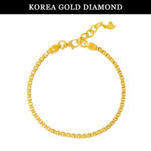 [한국금다이아몬드] 순금 24k 팔찌 여자 금 박스 체인 11.25g