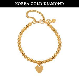 갤러리아 순금 팔찌 24K 여자 금팔찌 원줄 하트참 11.25g