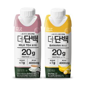 빙그레 더단백 드링크 250ml 18팩 + 18팩 (바나나/밀크티)