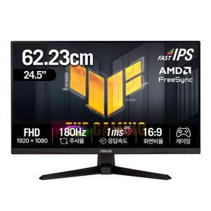 ASUS TUF Gaming VG259Q3A 24인치 게이밍 컴퓨터 모니터 (62.2cm FHD Fast IPS 180Hz 1ms 3년 AS보증)
