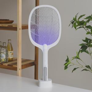 LED 트랩모드 전기모기채 2in1 충전식 파리채 캠핑 모기퇴치기 해충트랩 전기채