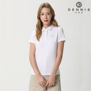 [데니스골프][DENNIS] 25SS신상 여성 스포티 쿨 카라 반팔티_NAQMLTS073