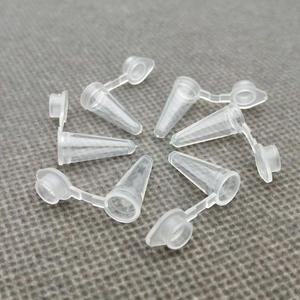 오네이 1000 묶음 1ML 투명 뚜껑이 있는 랜드 하단 튜브 분리기 PCR 원심 실험실에서 플라스틱