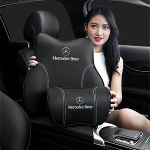 메르세데스 벤츠용 자동차 시트 지지대 허리 쿠션, 머리 받침대 요추 베개, AMG W203 W211
