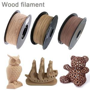 목재 필라멘트 PLA 3D 프린터 1.75mm 250g / 0.5Kg / 1Kg 3D 인쇄 재료 PLA 밝은 진한 빨간색 나무 색상 필