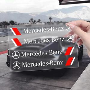 벤츠 4pcs 자동차 도어 핸들 스티커 액세서리 Mercedess Benzs AMGs W202