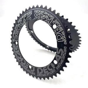 Deckas 144BCD 고정 기어 픽시 라운드 체인 링 트랙 자전거 44T-58T 치아 144 bcd 특수 단일 속도 휠