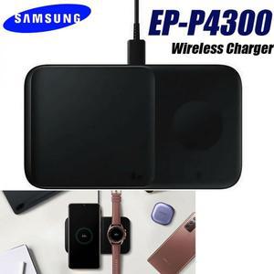 무선 멀티 고속 C타입 핸드폰 휴대폰 충전기 원래 삼성 호환 2in1 패드 듀오 EP-P4300 아이폰 갤럭시 시리