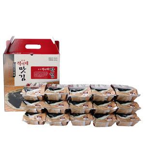 광천 석이네 원초함유 90프로 도시락김 15g x 15봉