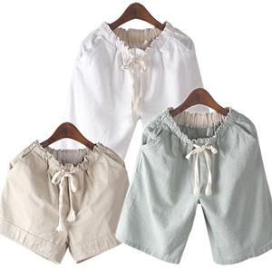 국내생산 시원한 3부5부 밴딩 면/마 반바지_190500