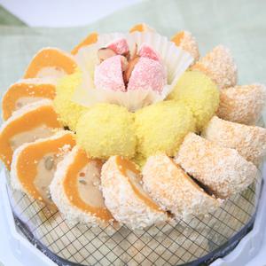 [떡집닷컴]호박두텁 떡케익 1호 (1.1kg) / 떡집닷컴 / 떡 / 부모님생신
