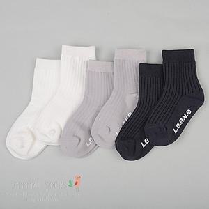 [보리보리/꼼지]GM골지바일론(6족)세트 중목 유아 아동 양말 남아 여아 어린이 초등학생