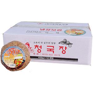 아리랑식품 이쁜이표 청국장 400g-12개 저염 냄새 없는 안나는