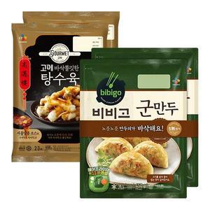 [고메] 바삭쫄깃한 탕수육 450g x 2팩 + 비비고 군만두 450gx2팩