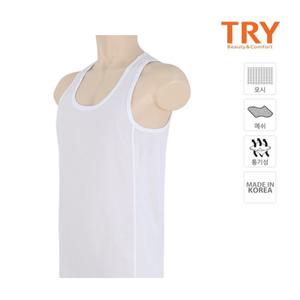 TRY 남성 새모시 매쉬 민소매런닝 세모시 메리야스 1P