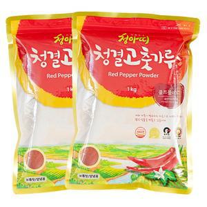 청아띠 청결고춧가루 골드플러스 1kgx2팩 국산고추가루