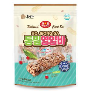 호정가 통밀영양바 (봉지) 224g / 개별포장 영양간식 시리얼바