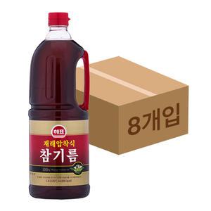 사조해표 재래압착식참기름 1.8L 8개/식용유/간장/된장/국