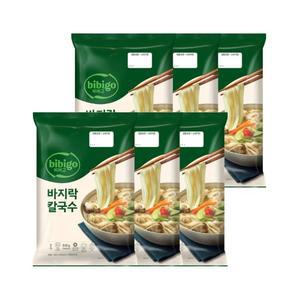 비비고 시원바지락칼국수 2인분(642g) x6개