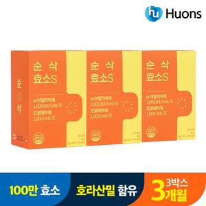 휴온스 순삭효소S 3박스 3개월   누룽지맛 카무트효소 곡물발효효소 유산균함유