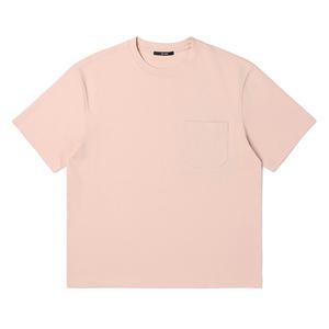 [애드호크] 남성 리싸이클 분또 변형 포켓 반팔 라운드 티셔츠 (LT-PINK) (HA4ST90-80)